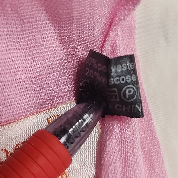 NWOT Women's DXG Light Pink Pashmina (Polyester/ Viscose) - Picture 3 of 4